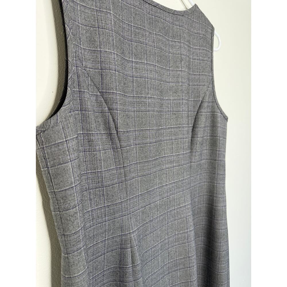 Pendleton Wool Dress Button Front Gray Plaid Made… - image 4